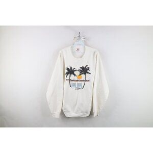 Vtg 90s Streetwear Mens Large Distressed Heavyweight California Sweatshirt USA